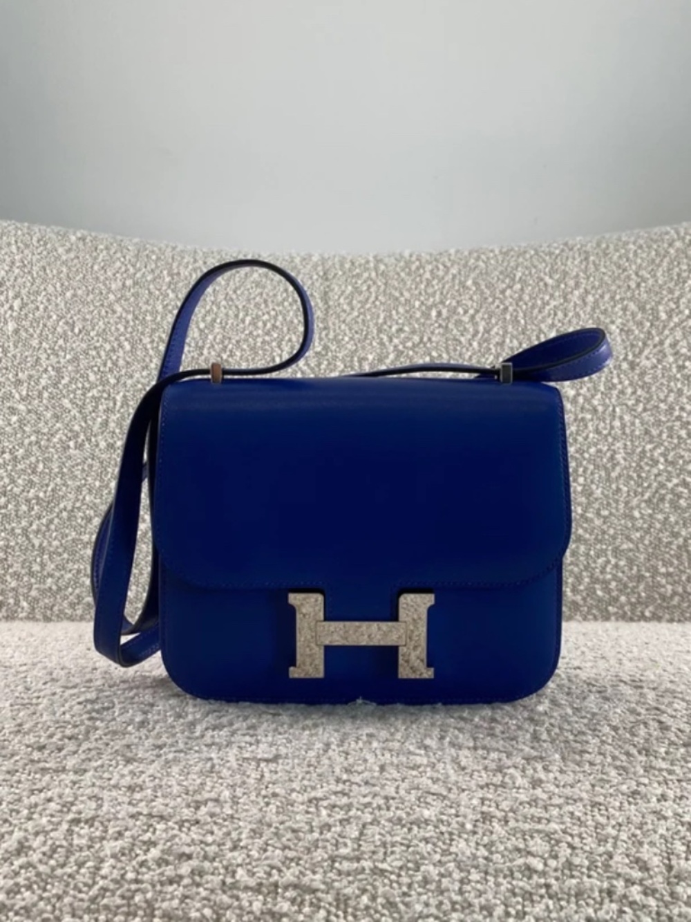 Authentic Pre-Owned Hermès Constance 18 Bleu Électrique
